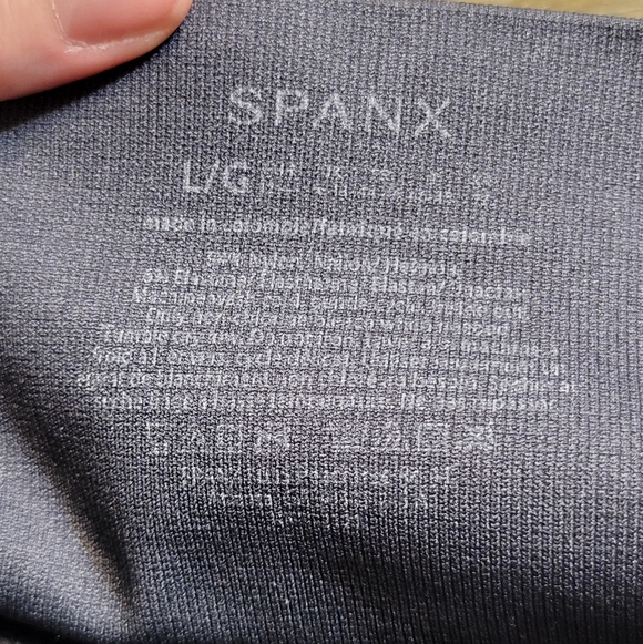 SPANX Heather Mossy Oak Camo Leggings - Black and Gray, L - Picture 4 of 5